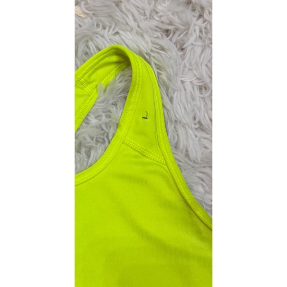 Nike Pro Dri-Fit Womens Racerback Sports Bra or Bikini Top S Neon Yellow - Picture 11 of 11